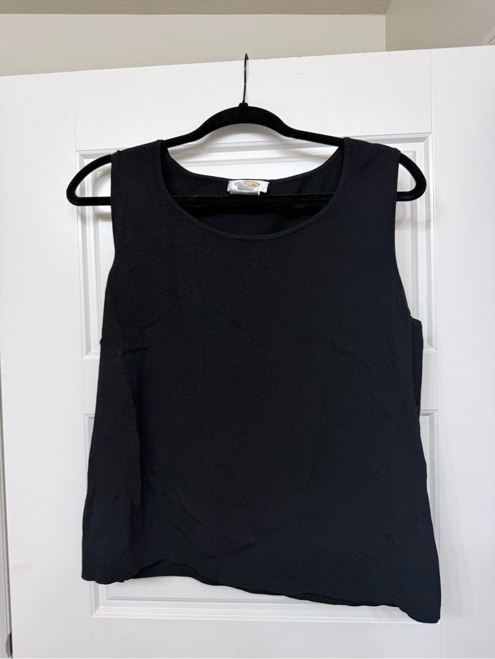 Classic Vintage Black Sleeveless Women's Top